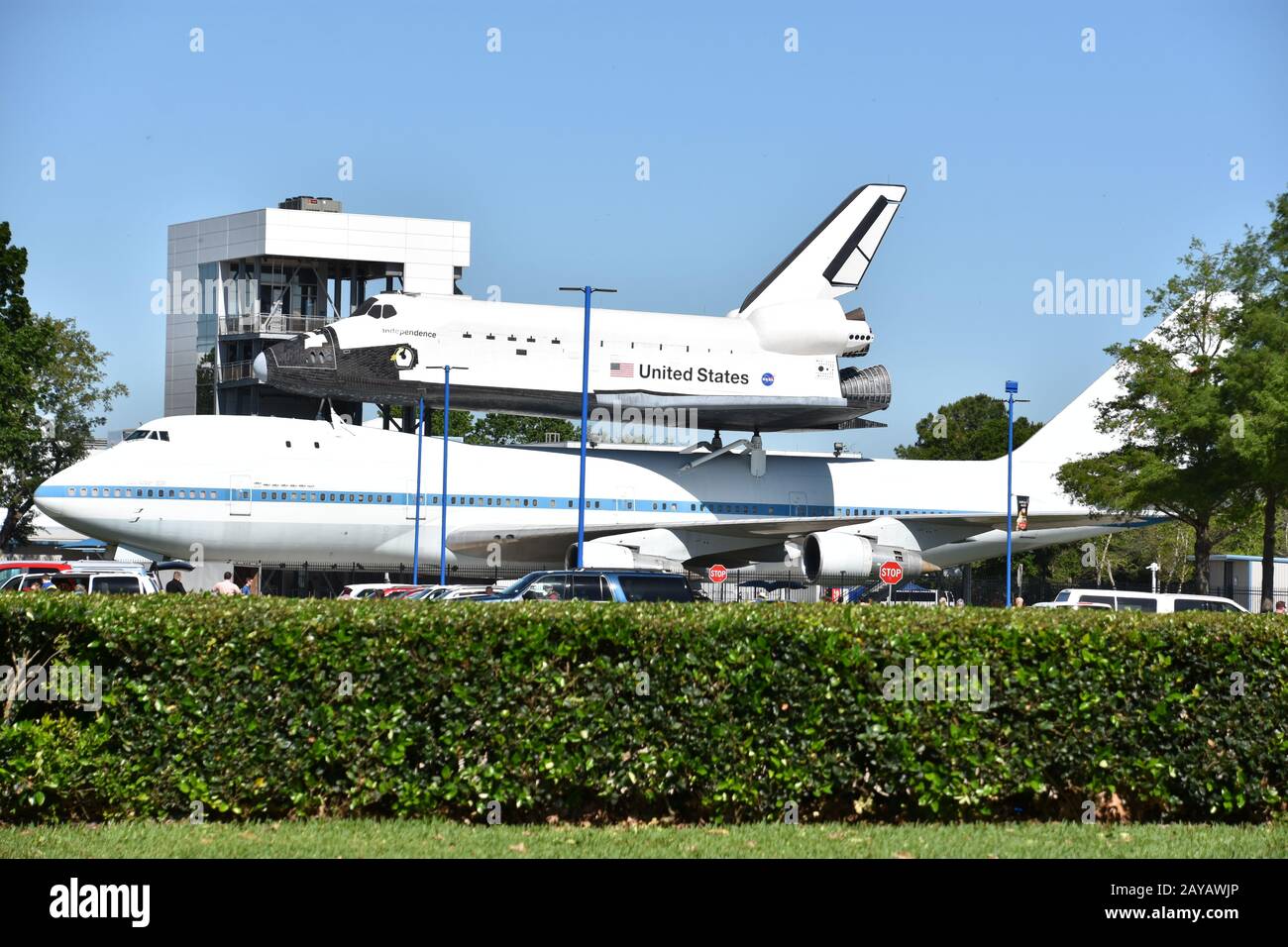 NASA 905 im Space Center in Houston Texas Stockfoto