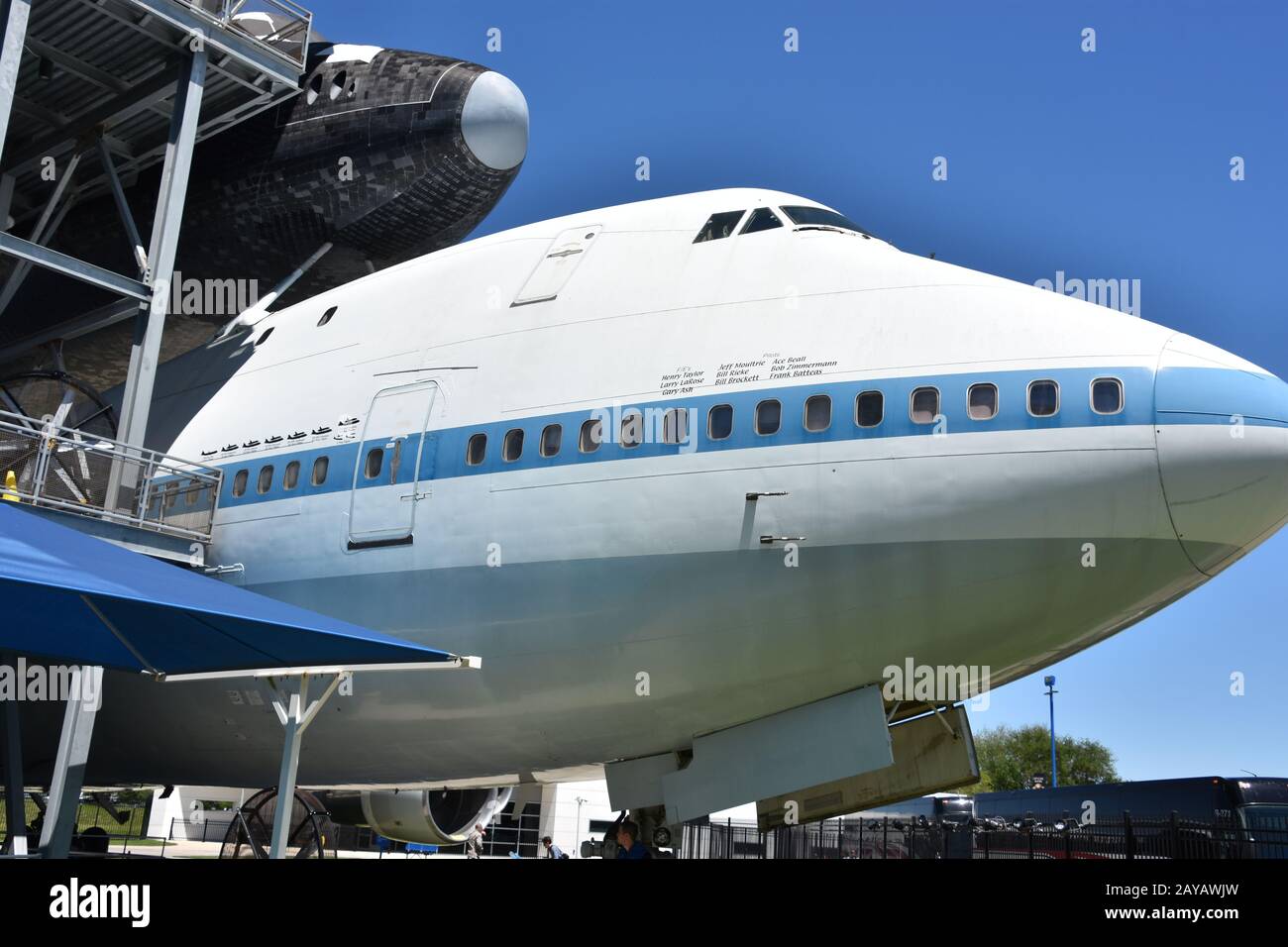 NASA 905 im Space Center in Houston Texas Stockfoto