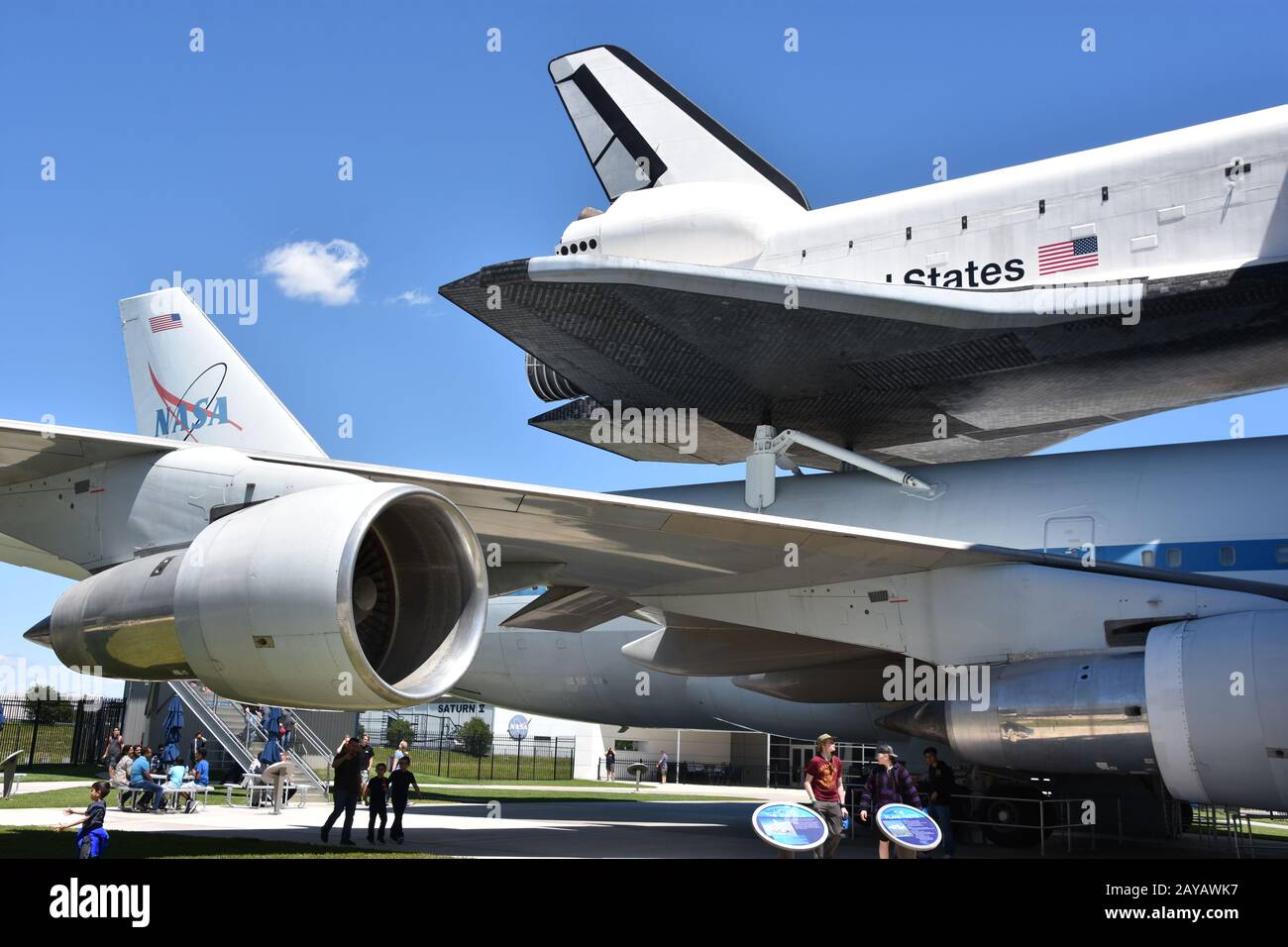 NASA 905 im Space Center in Houston Texas Stockfoto