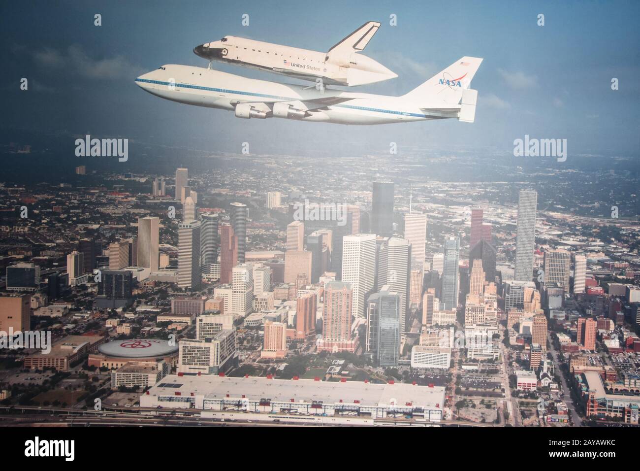 NASA 905 im Space Center in Houston Texas Stockfoto