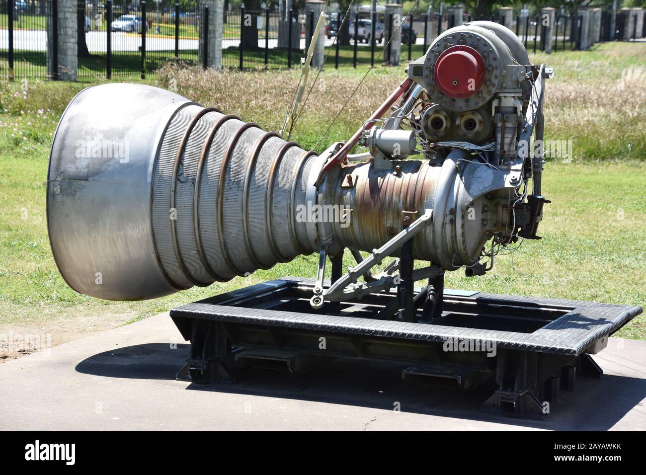 Rocket Park im Space Center in Houston, Texas Stockfoto