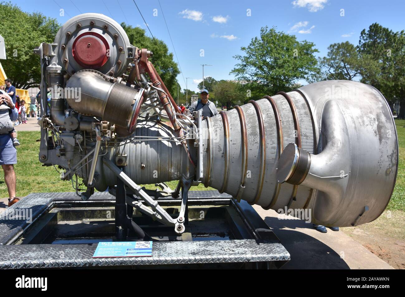 Rocket Park im Space Center in Houston, Texas Stockfoto