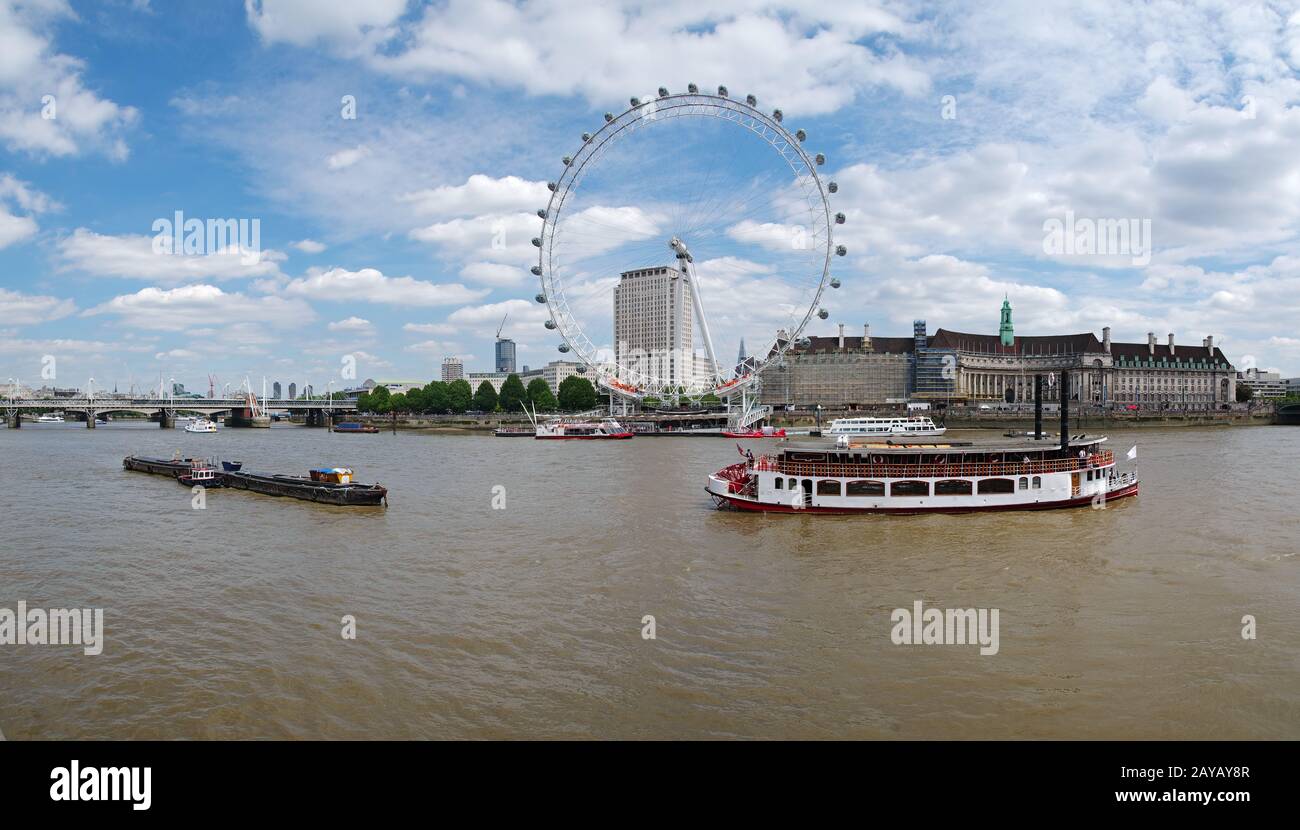 Themse - London Stockfoto