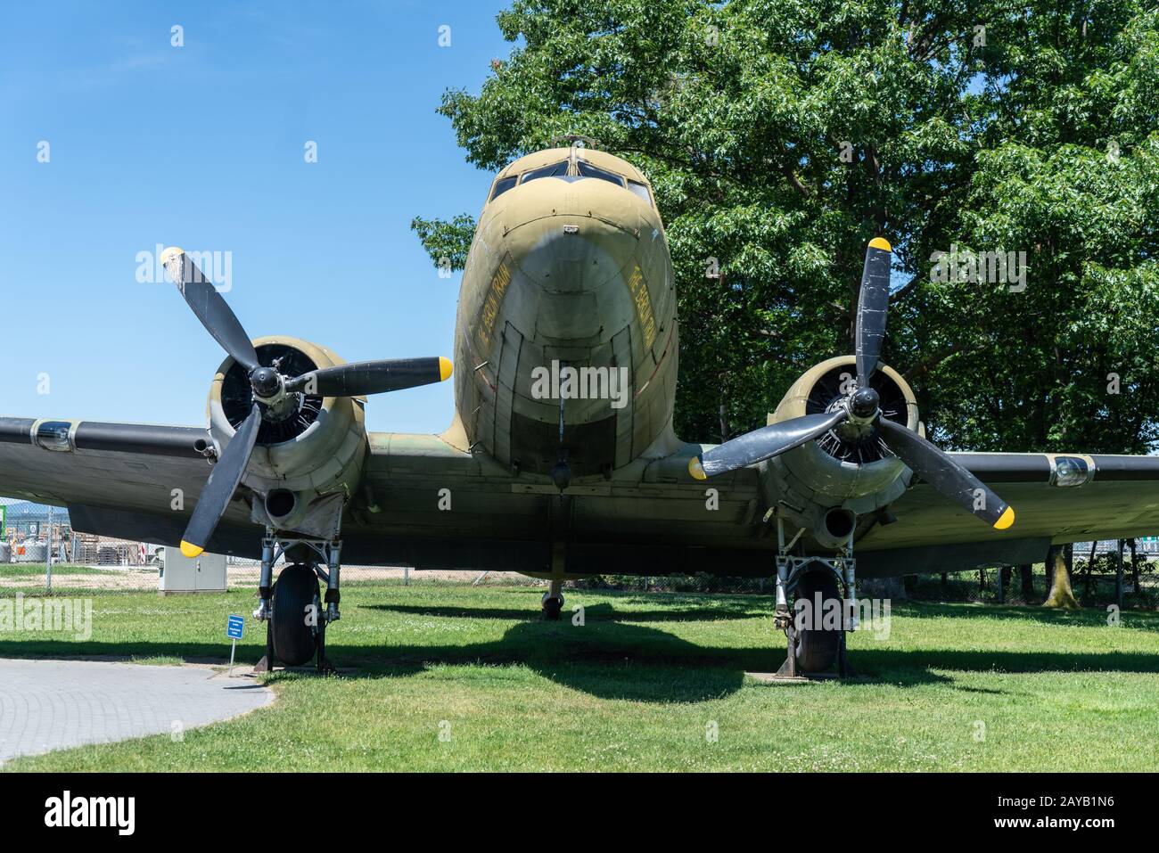 Luftbrückendenkmal am Frankfurter Flughafen Stockfoto