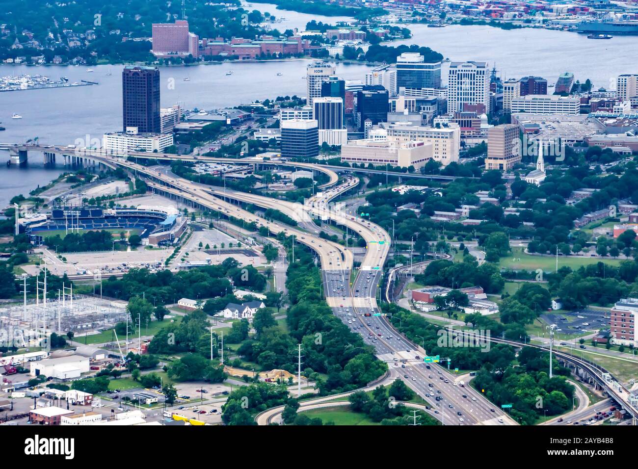 Norfolk Virginia Aerial Stockfotos Und Bilder Kaufen Alamy