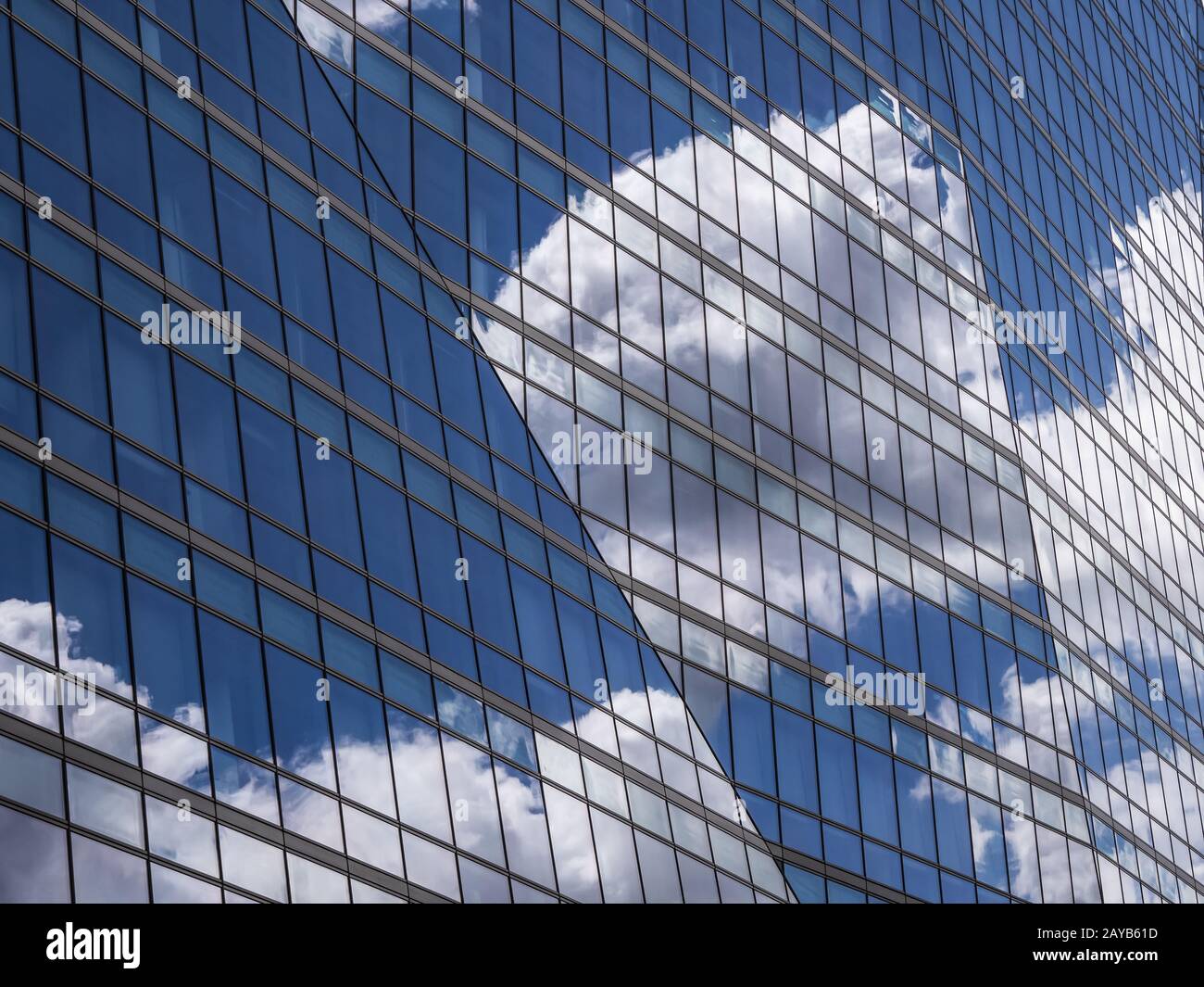 Londoner Büros - Reflexionen Stockfoto