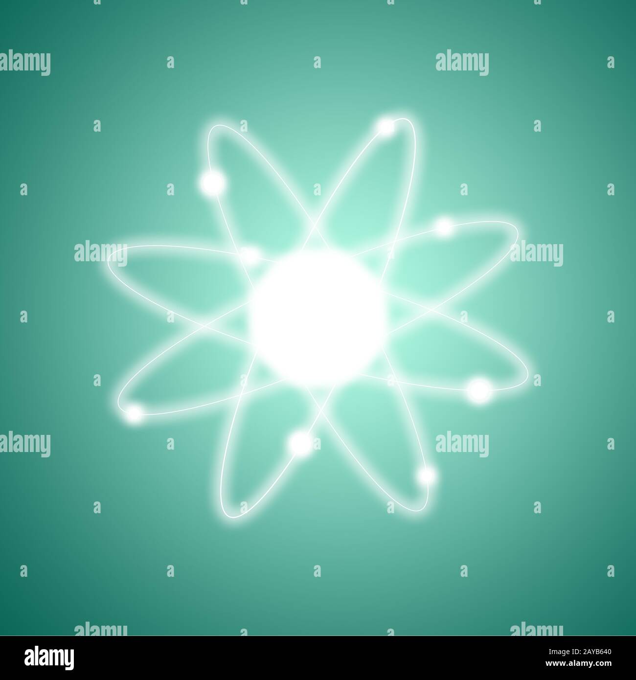 Atom Strukturmodell Stockfoto