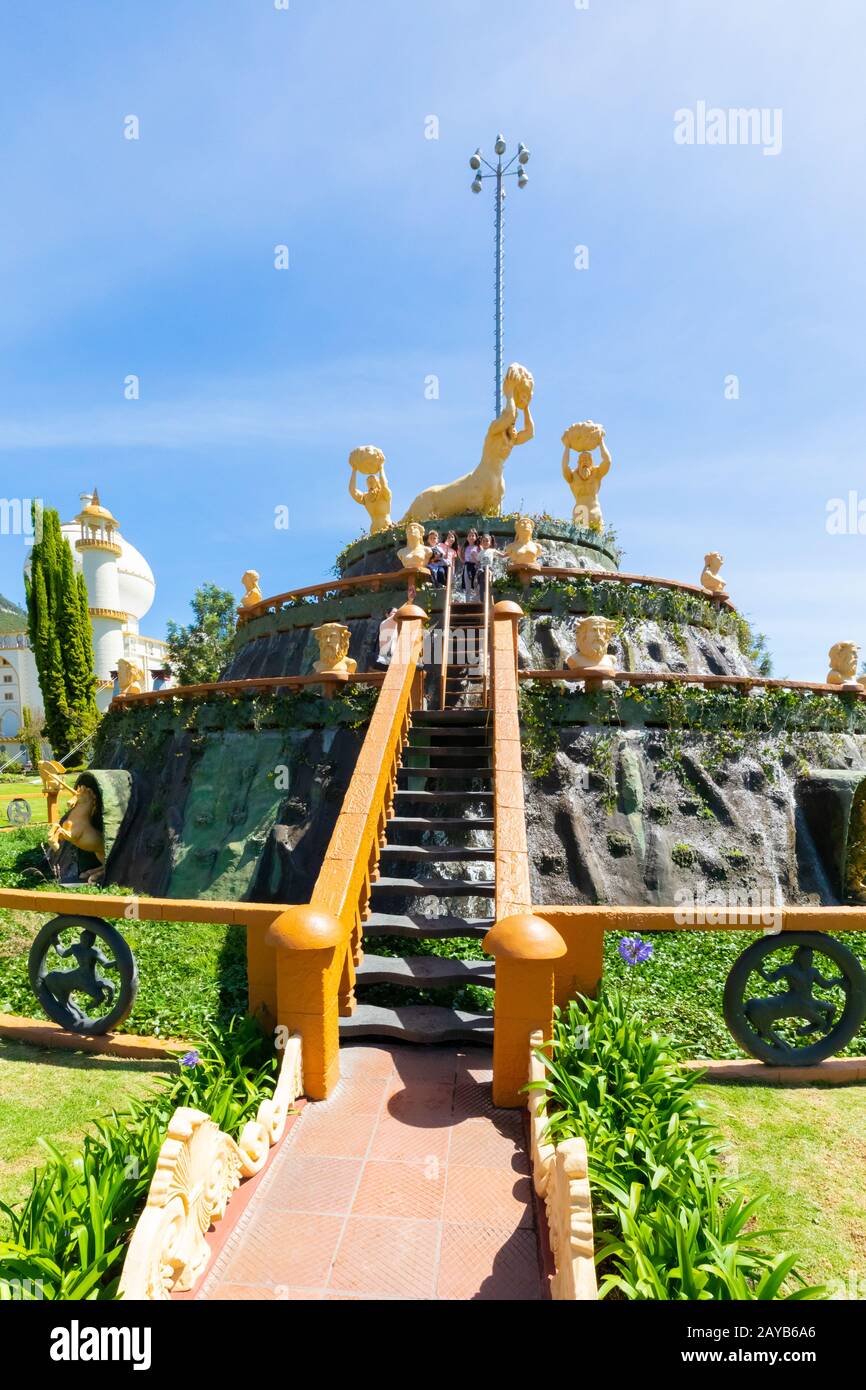 Kolumbien Bogota Jaime Duque Park Mythologischer Brunnen Stockfoto