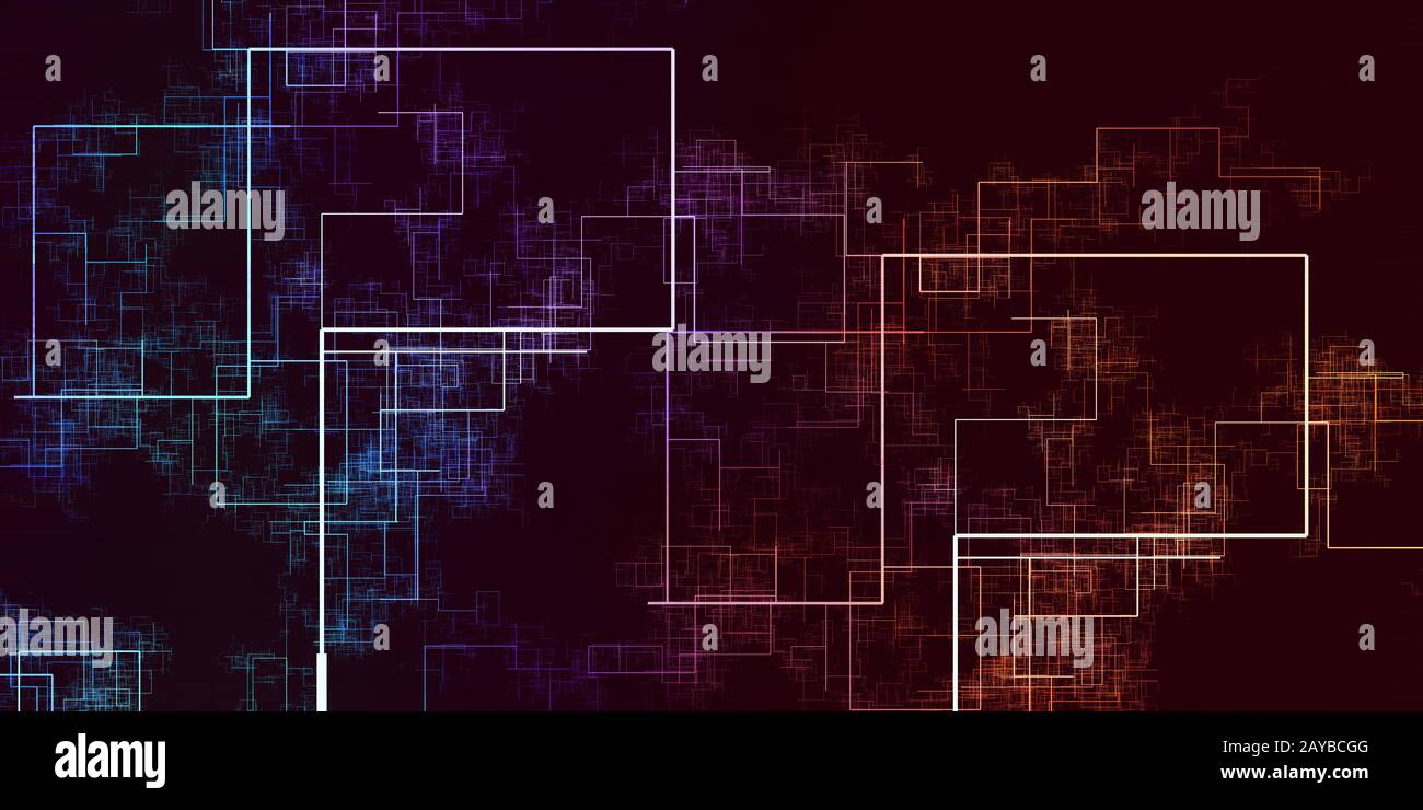 Data-Grid-Netzwerk Stockfoto