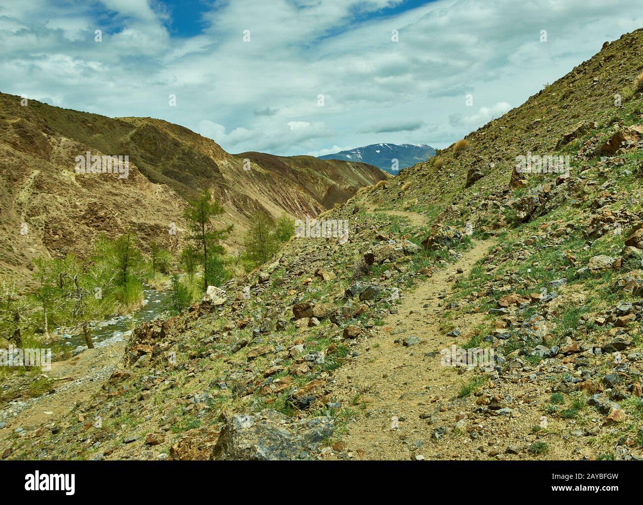 Rote Berge im Kyzyl-Chin-Tal Stockfoto