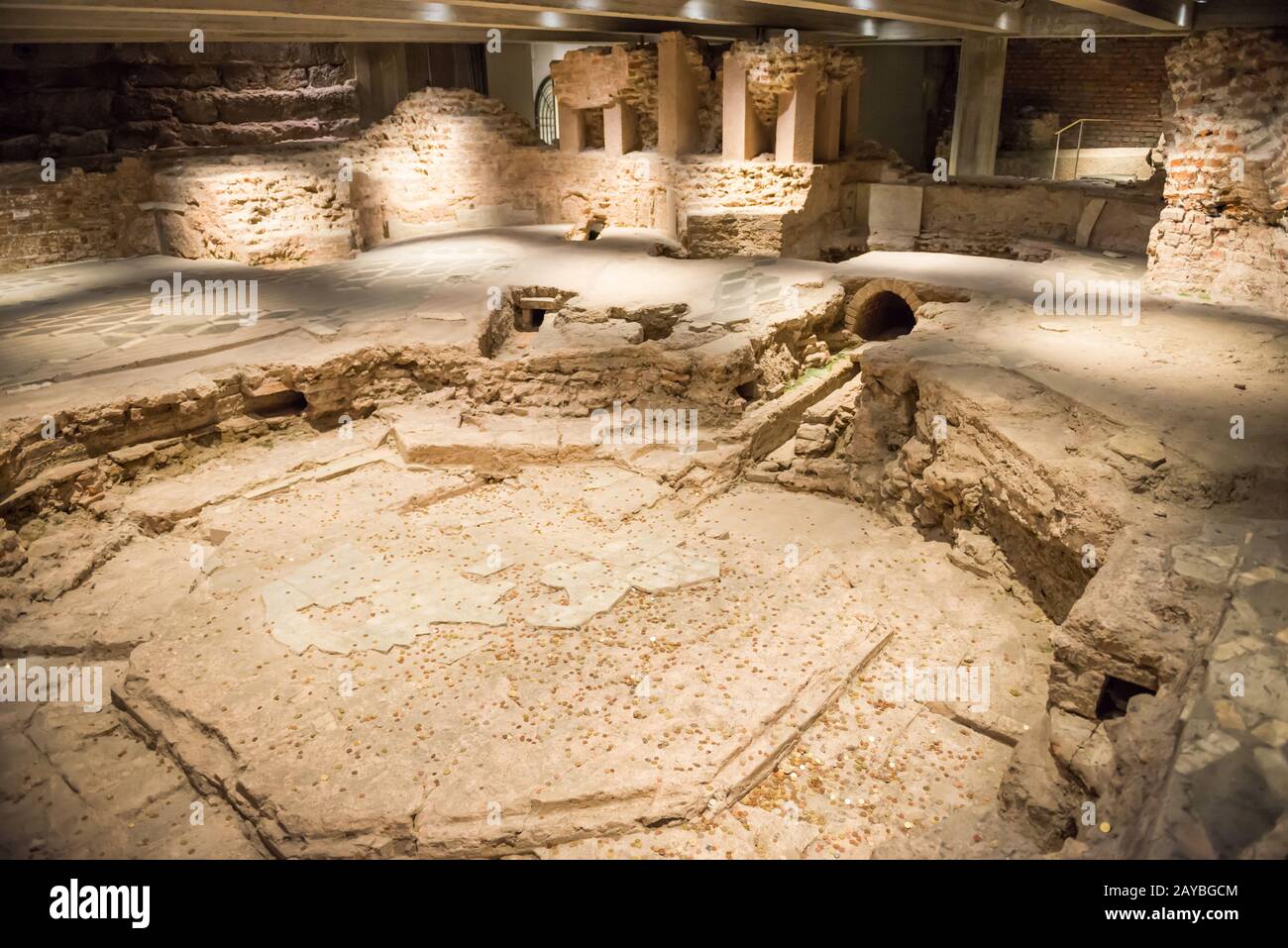 Archäologisches Museum Duomo di Milano Stockfoto
