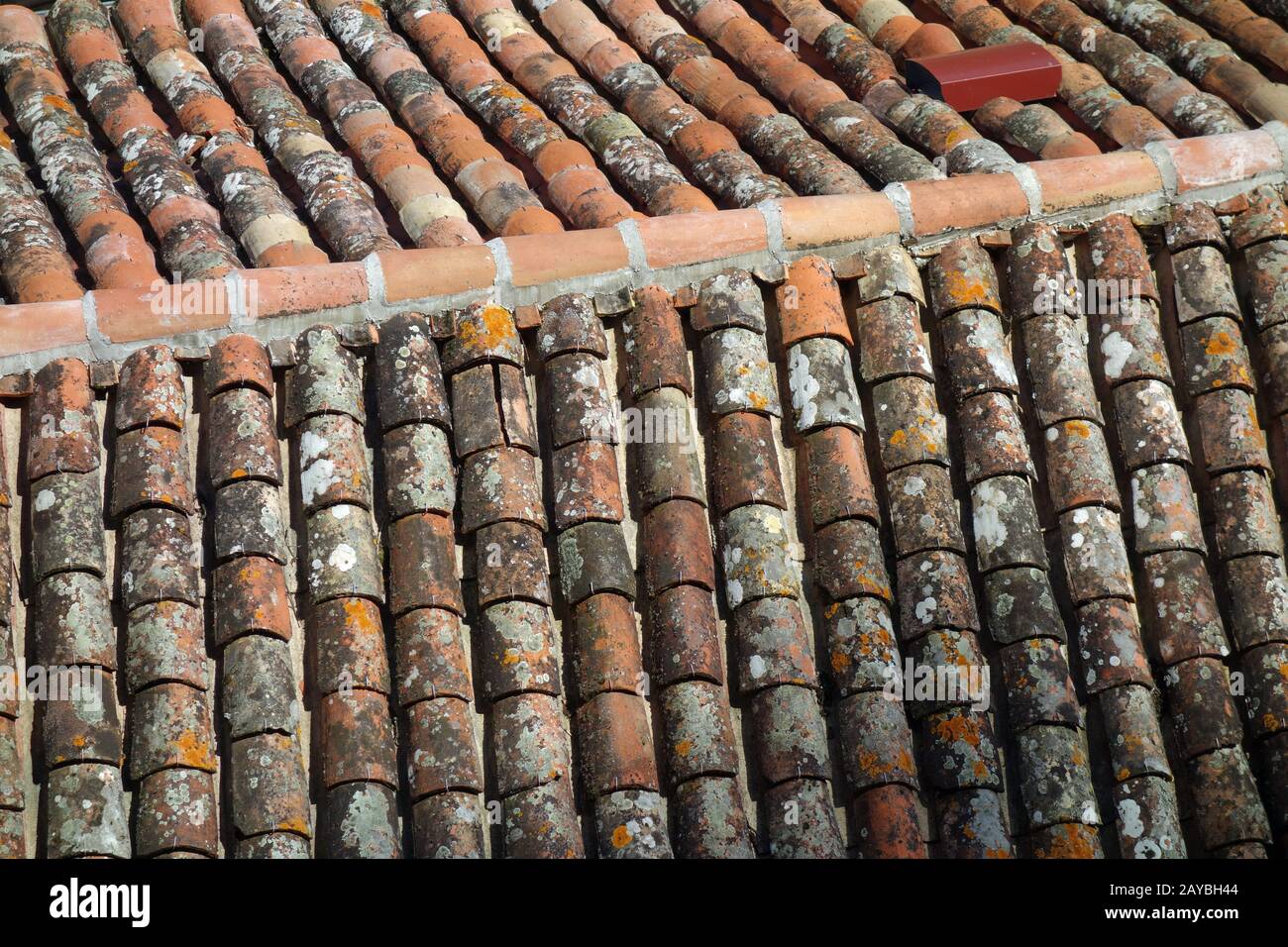 Saddleback Dach in Rocadamour Frankreich Stockfoto Saddleback Dach in Rocadamour Frankreich Stockfoto