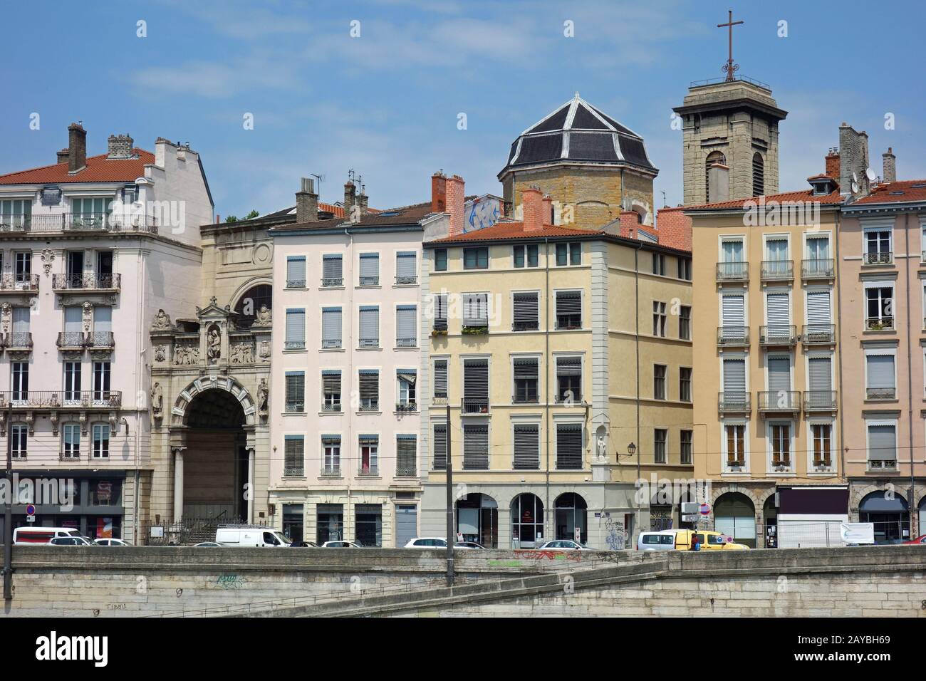 Fourvière und Kirche Our Lady Saint Vincent in Lyon Stockfoto