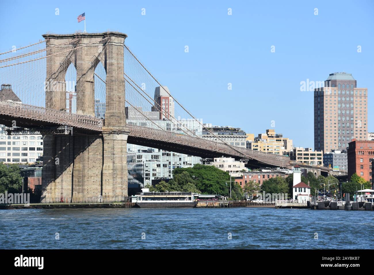 Brooklyn Brücke in New York Stockfoto