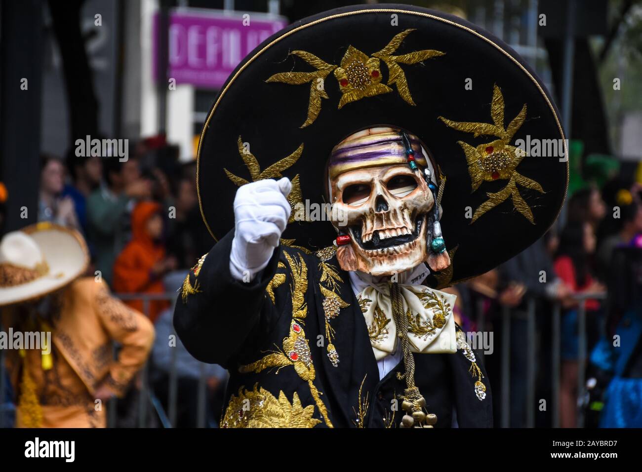 Mexiko-Stadt, Mexiko - 2. November 2019 Feier Des Todestages, Dia de los Muertos desfile Stockfoto