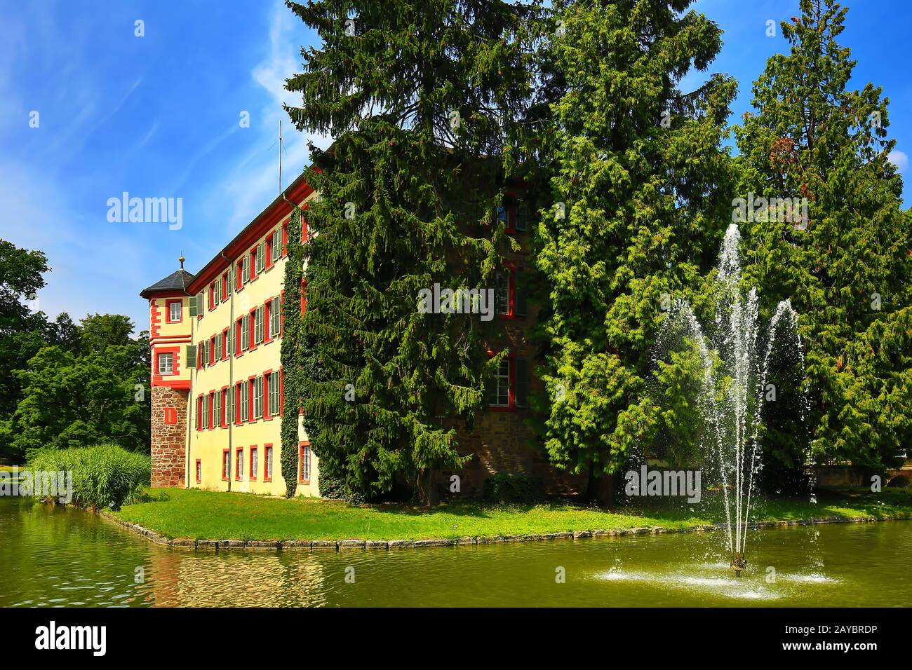 Wasserschloss Eichtersheim Stockfoto