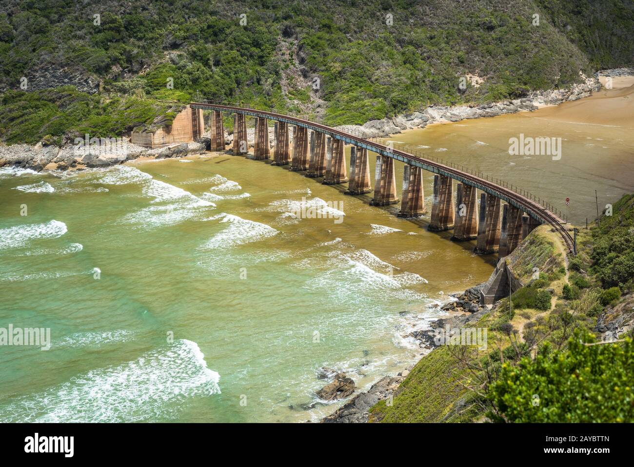 Kaaimans River Railway Bridge, Wilderness, Garden Route, Südafrika Stockfoto