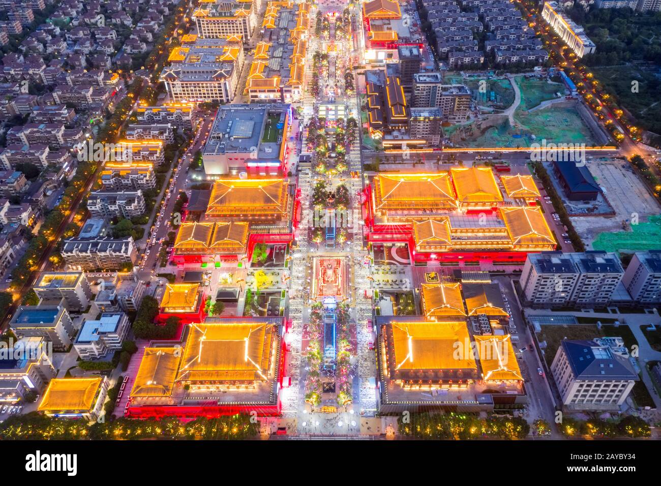 xian Nachtmarkt Stockfoto