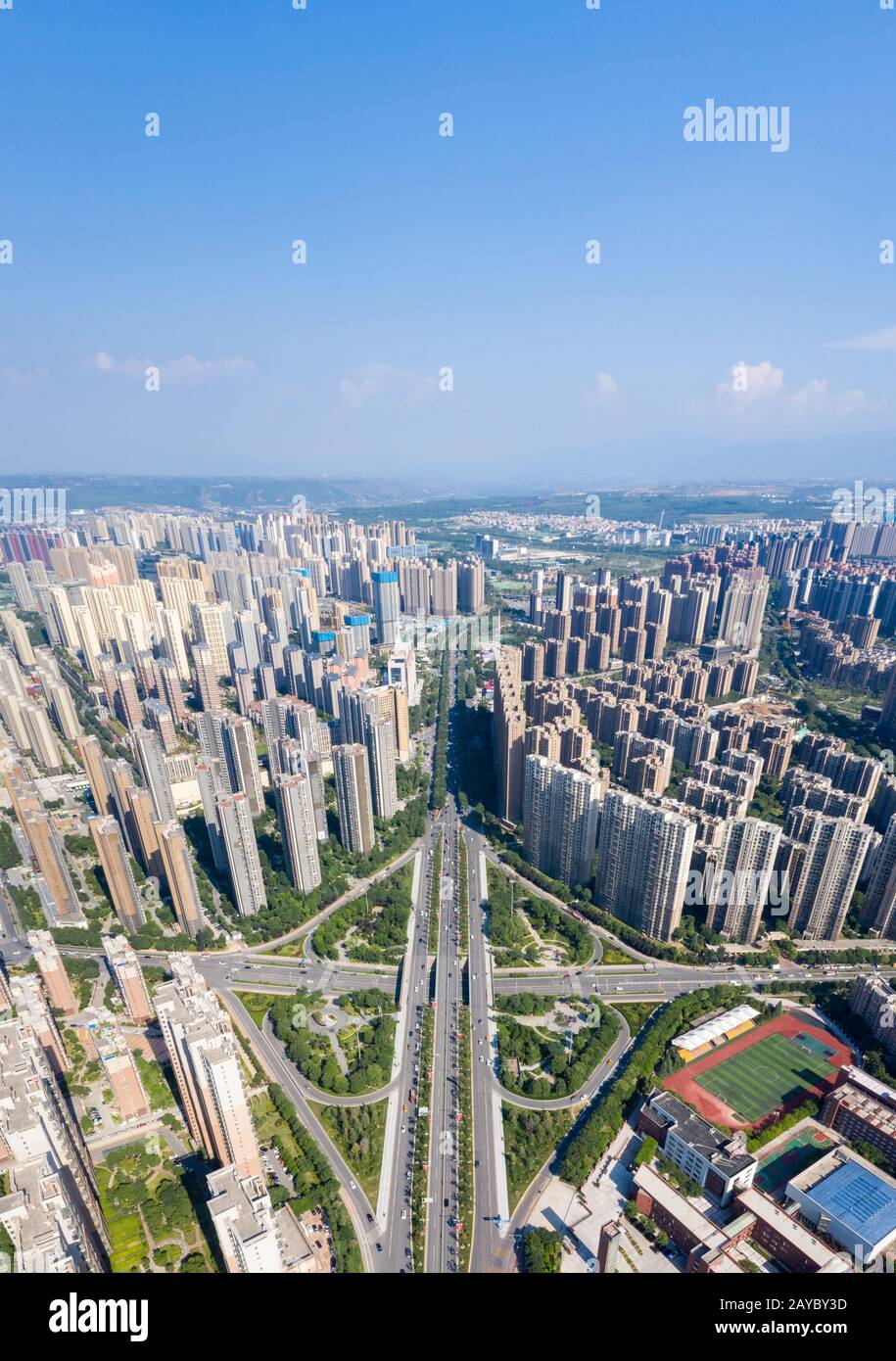 Stadt übergibt xian Stockfoto