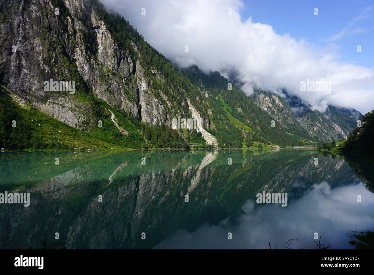 Stillup-Reservoir, Zillertaler aps, Österreich Stockfoto