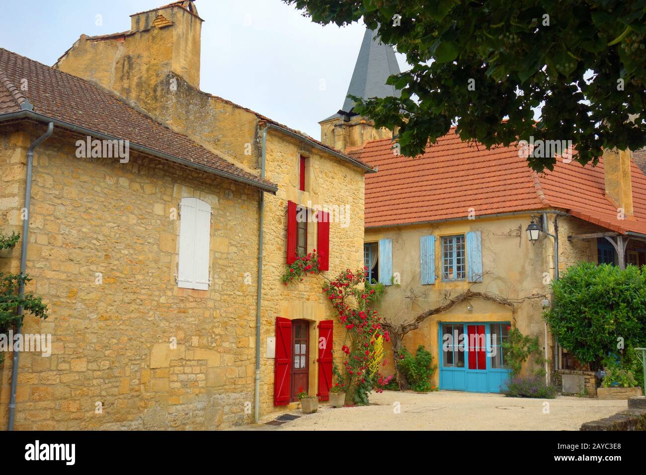 Saint-Pompont in Frankreich Stockfoto