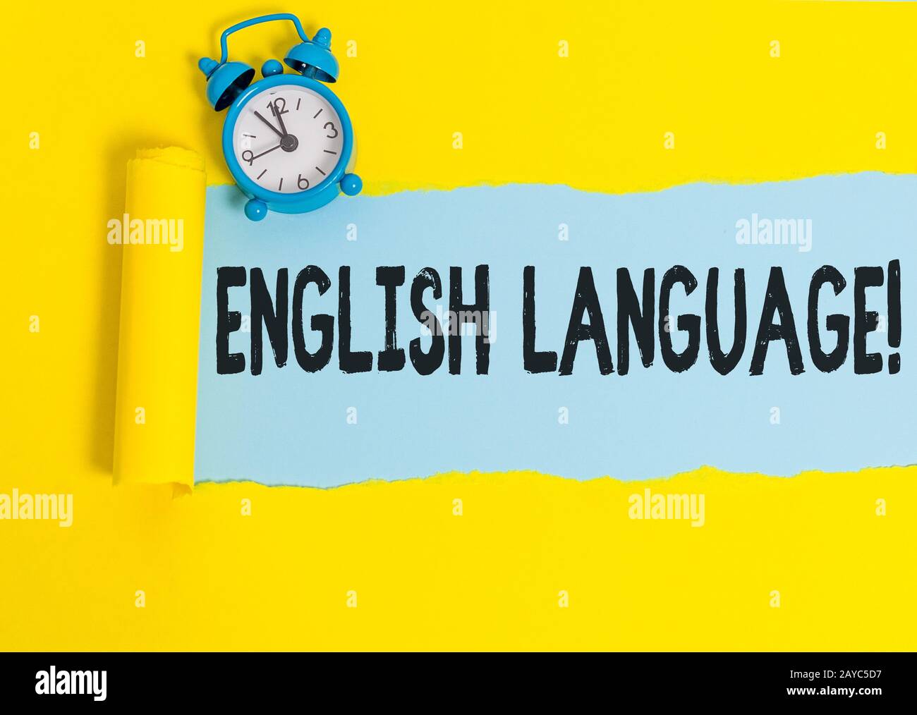 Text für Texteingabe in englischer Sprache. Geschäftskonzept für drittsprachliches Muttersprachliches in der Welt nach Chinesisch und Spanisch. Stockfoto