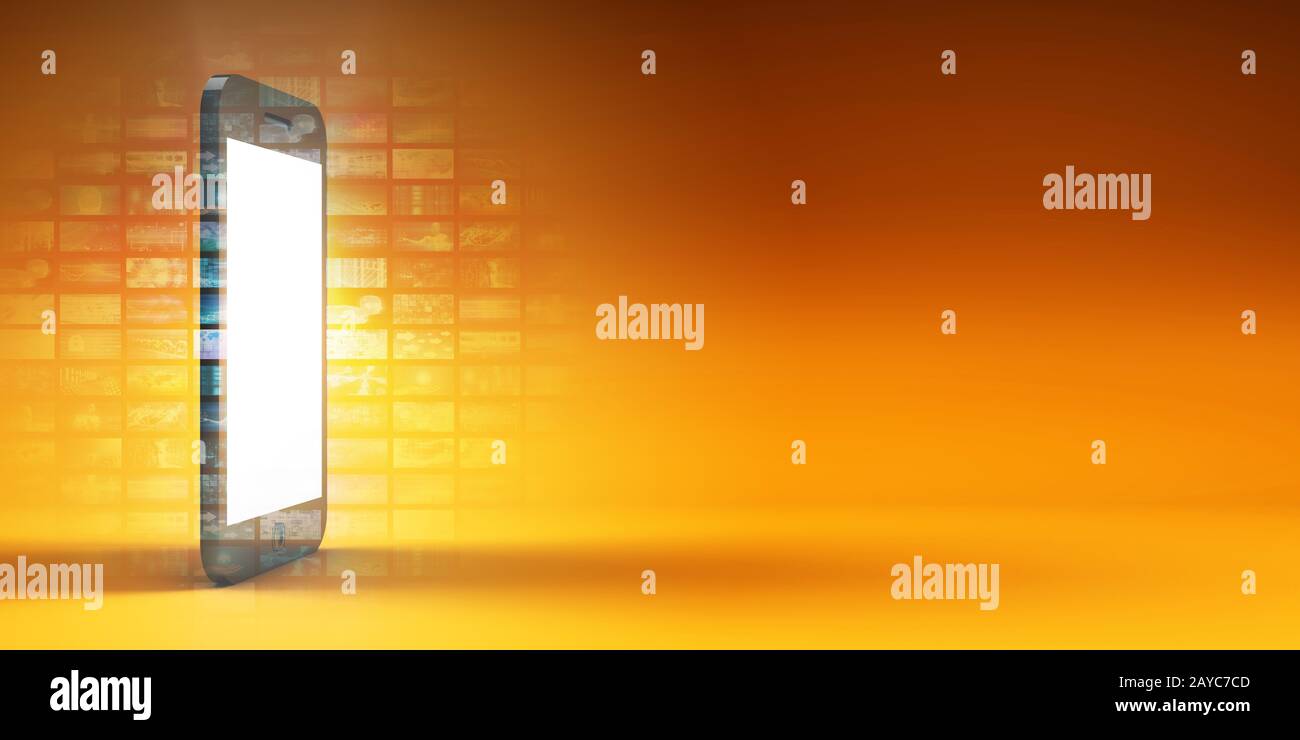 Coole Neue App Stockfoto