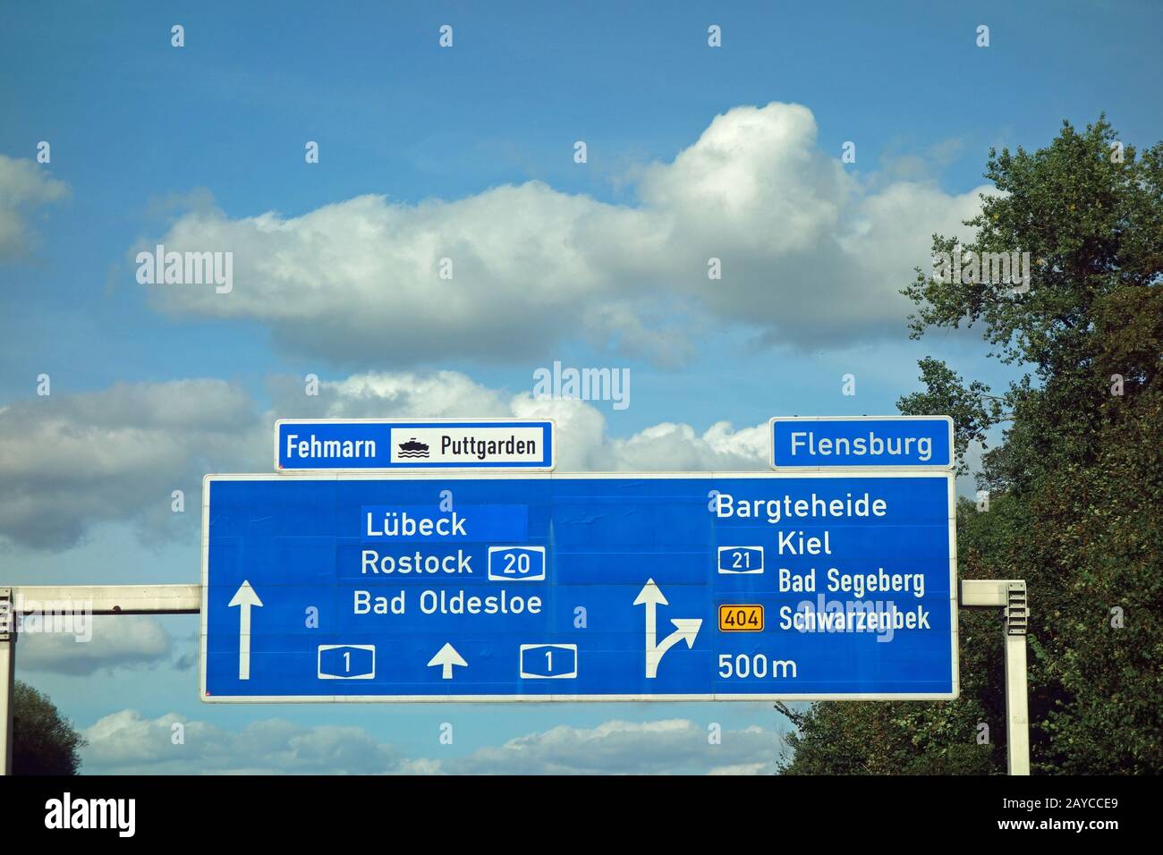 Bundesautobahn ausfahrt flensburg Fotos und Bildmaterial in hoher