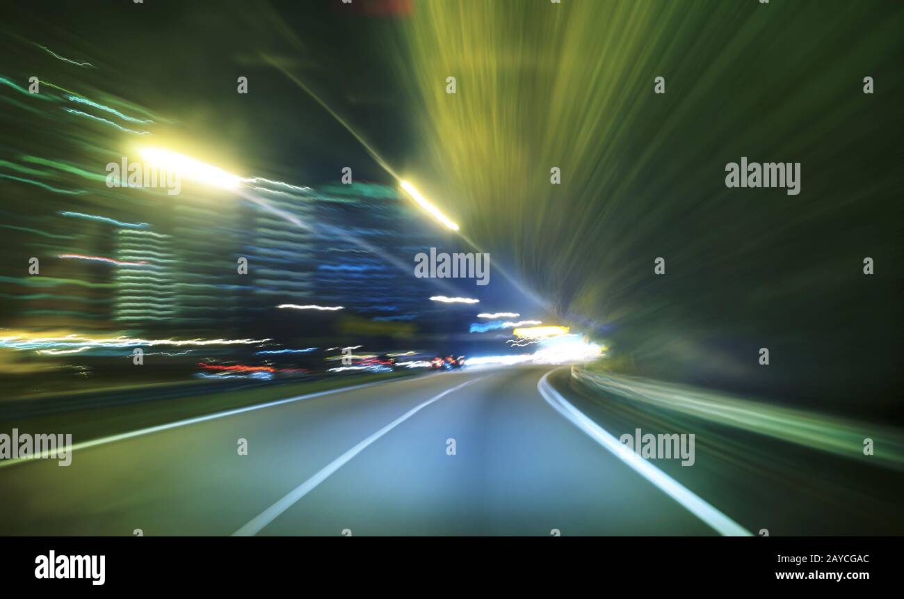 Bewegungsunschärfe im Hintergrund Stockfoto