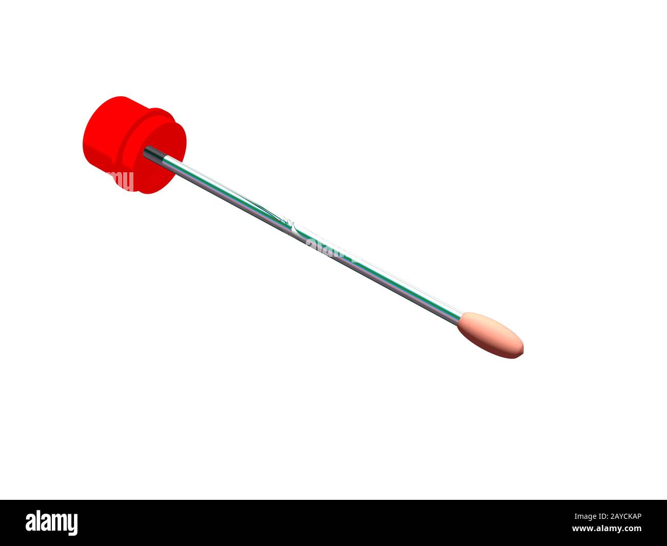 Tupfer zum Entfernen von DNA-Material Stockfoto