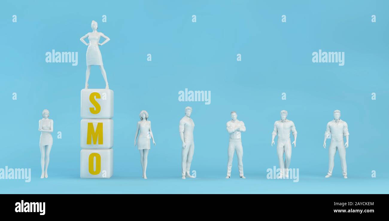 SMO Social Media Optimization Stockfoto