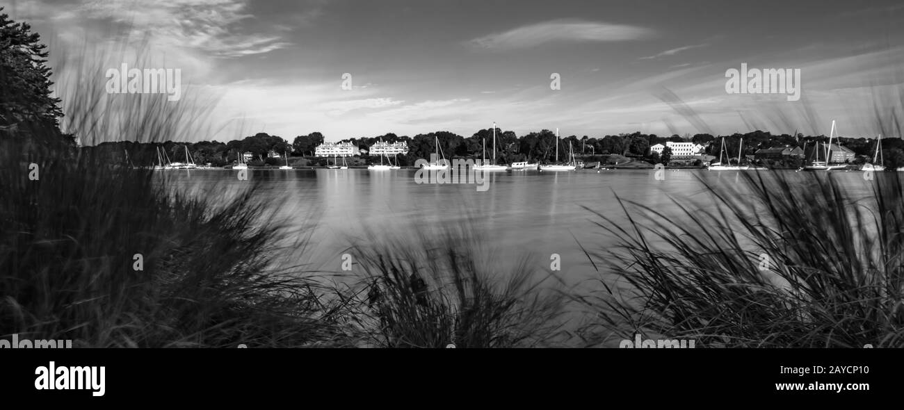 Greenwich Bay Harbor Seaport im Osten von greenwich Rhode Island Stockfoto