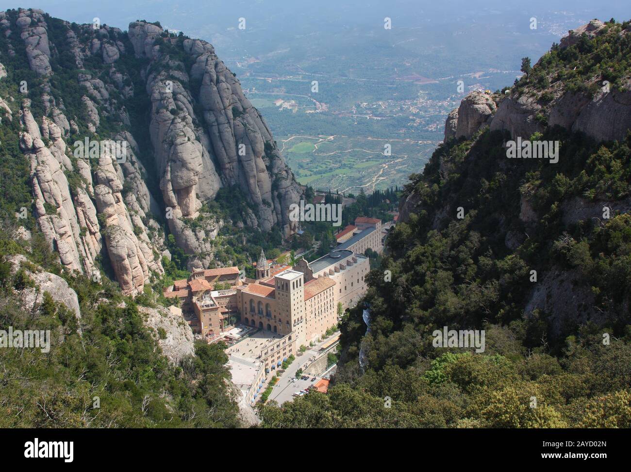 Stift Santa Maria de Montserrat, Katalonien, Spanien. Stockfoto