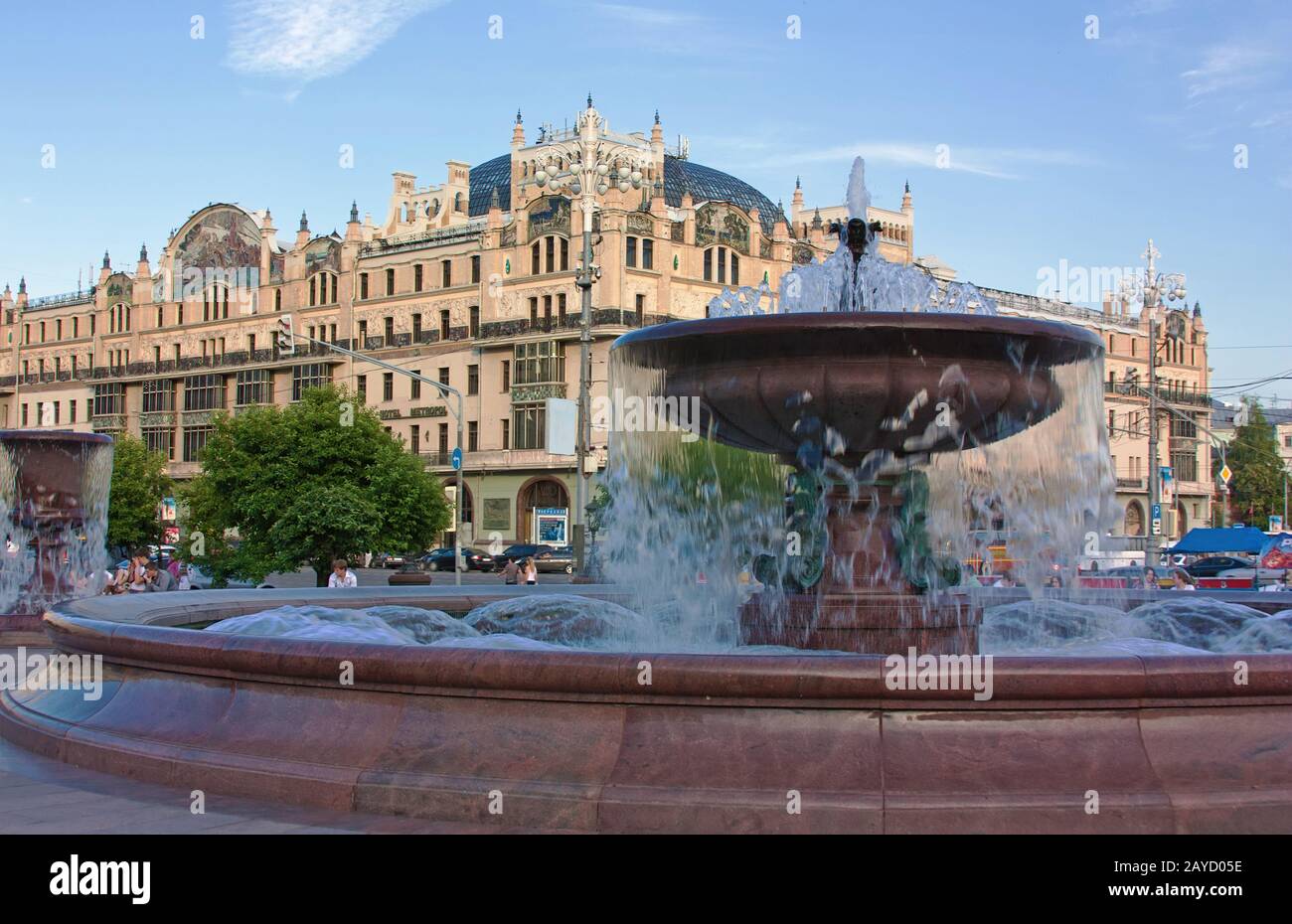 Blick auf das Hotel Metropol, Moskau, Russland Stockfoto