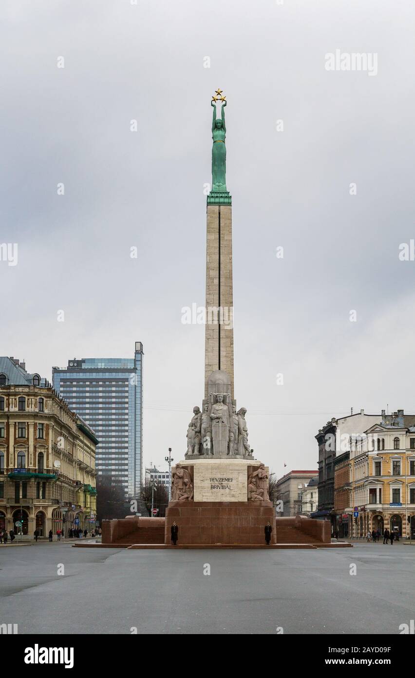 Freiheitsdenkmal, Riga Stockfoto