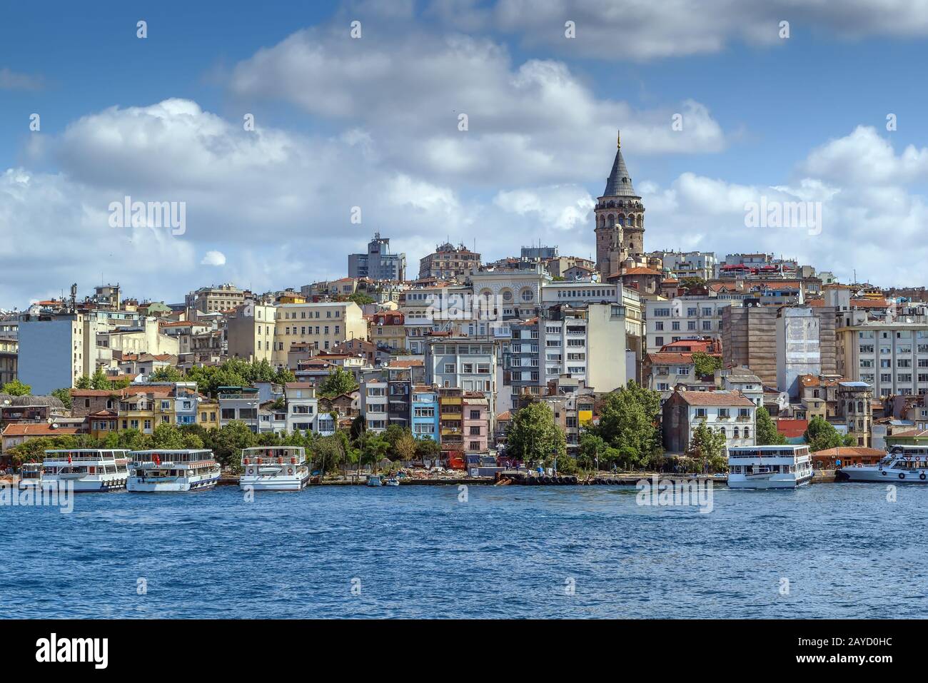 Blick auf das Gebiet von Istanbul Beyoglu, Türkei Stockfoto
