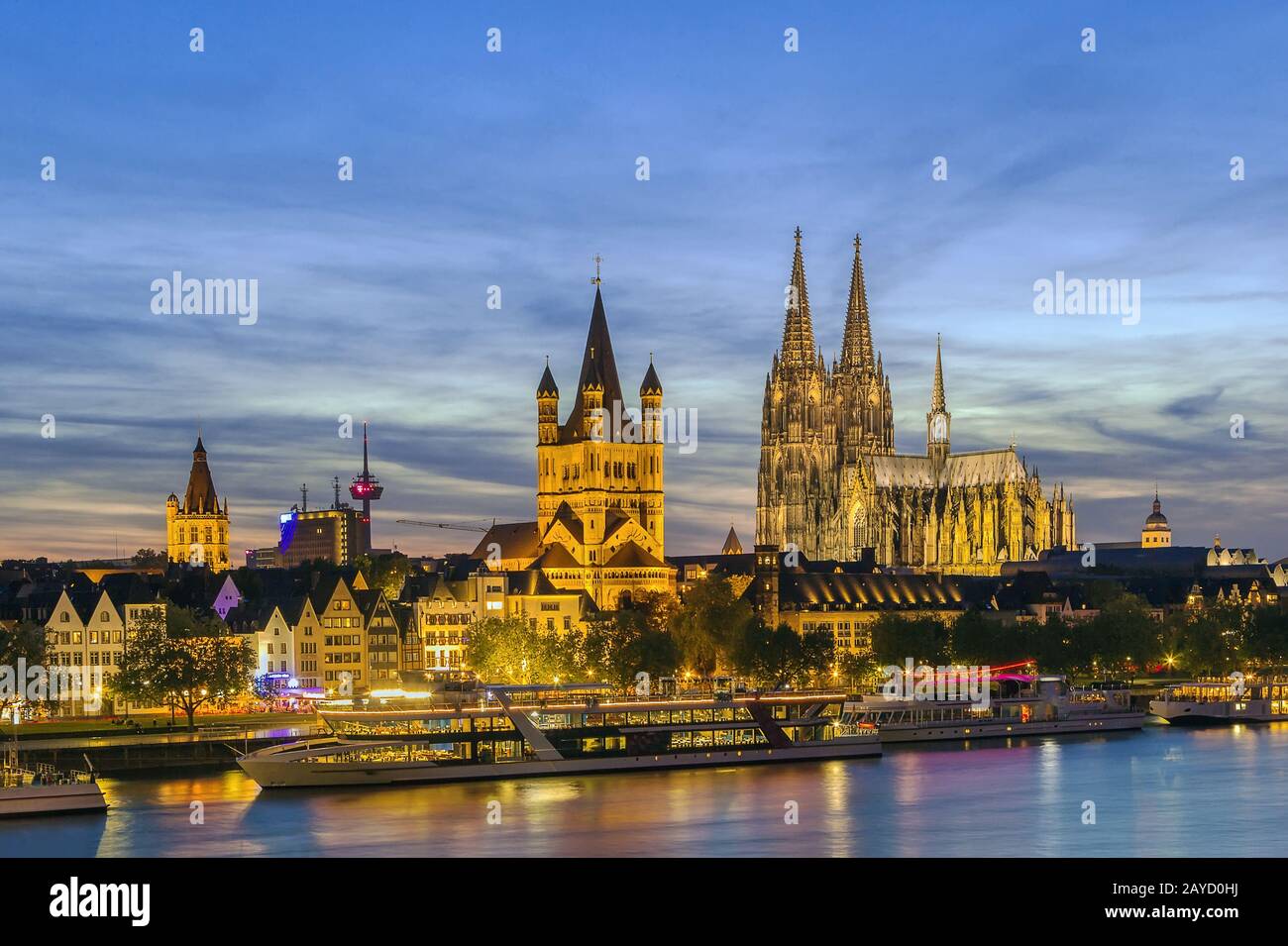 Blick auf Köln, Deutschland Stockfoto