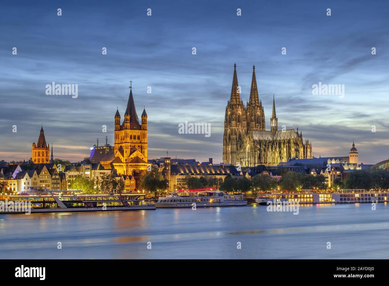 Blick auf Köln, Deutschland Stockfoto