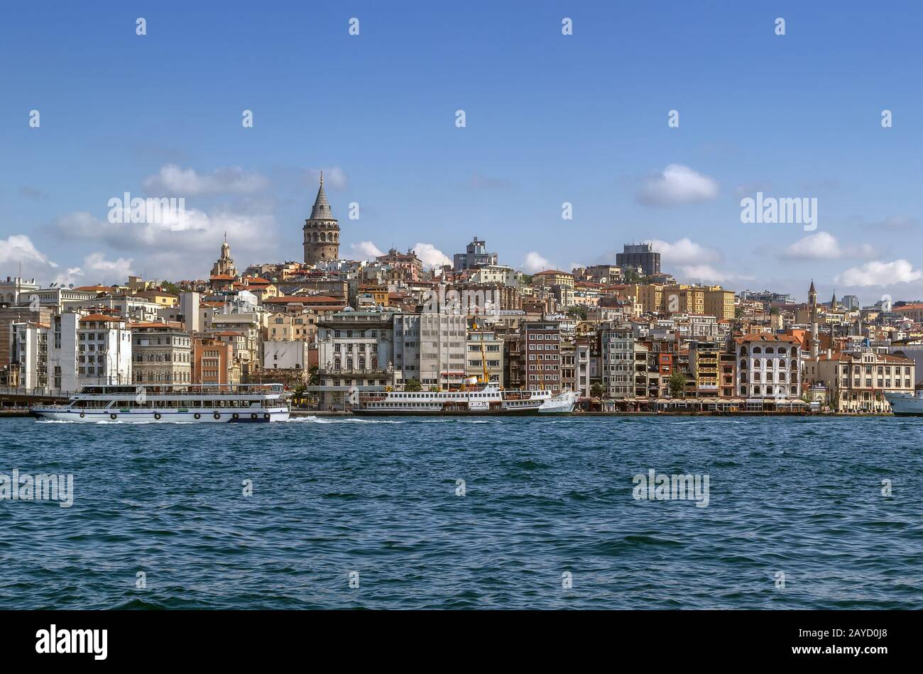 Blick auf das Gebiet von Istanbul Beyoglu, Türkei Stockfoto