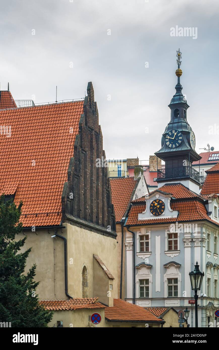 Alte Neue Synagoge, Prag Stockfoto