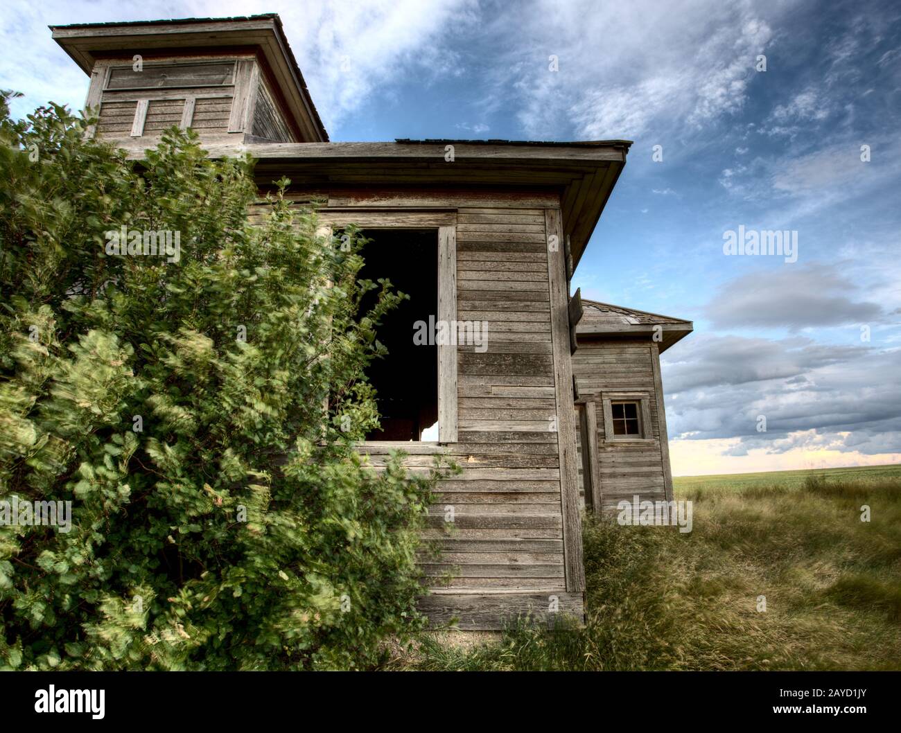 Verlassenes Farmhouse Saskatchewan Canada Stockfoto