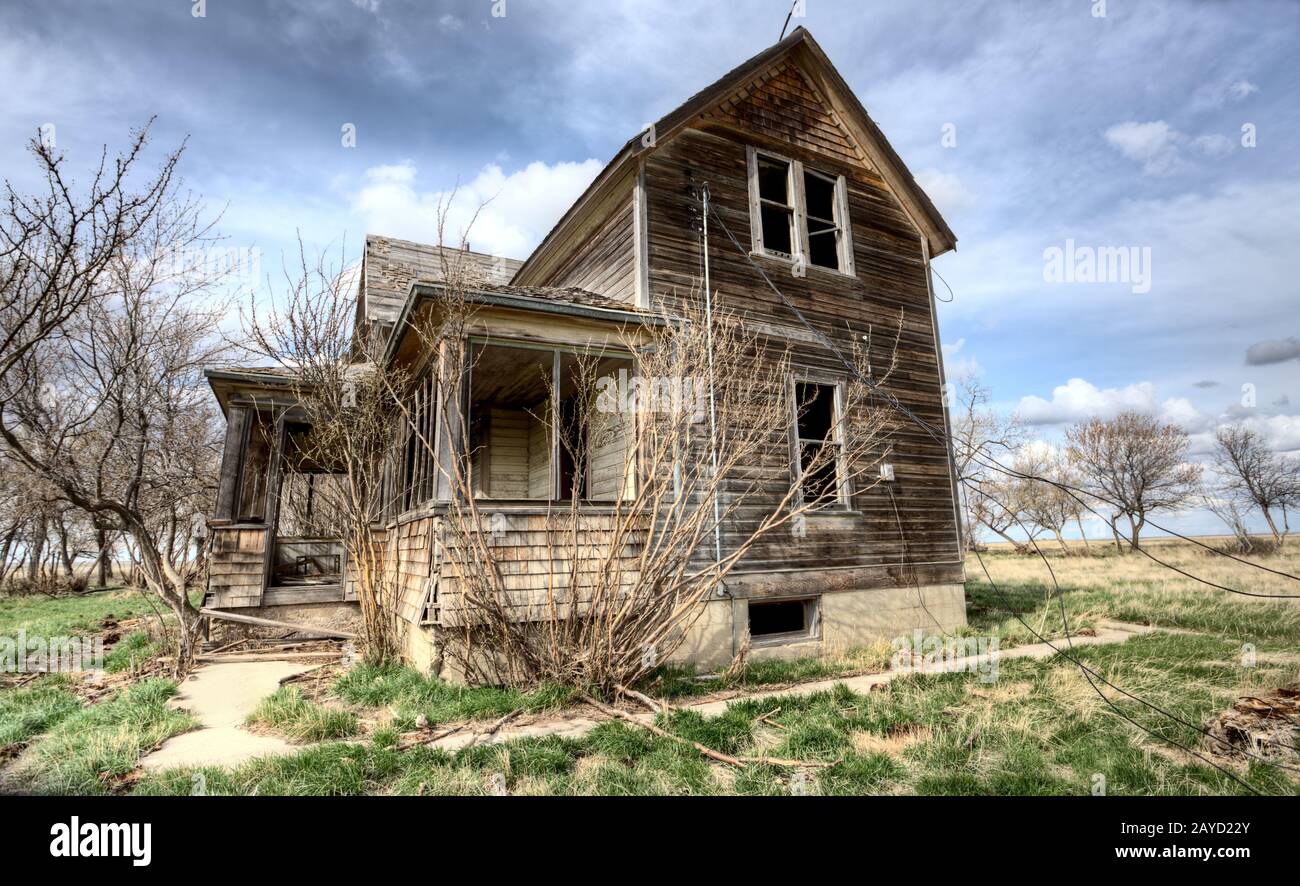 Exterieur Verlassene Haus Stockfoto