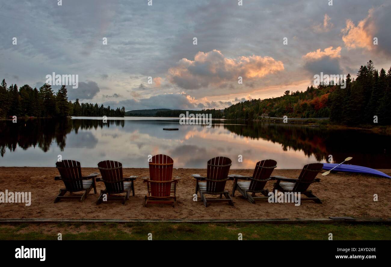 Algonquin Park Muskoka Ontario Lake Wilderness Stockfoto