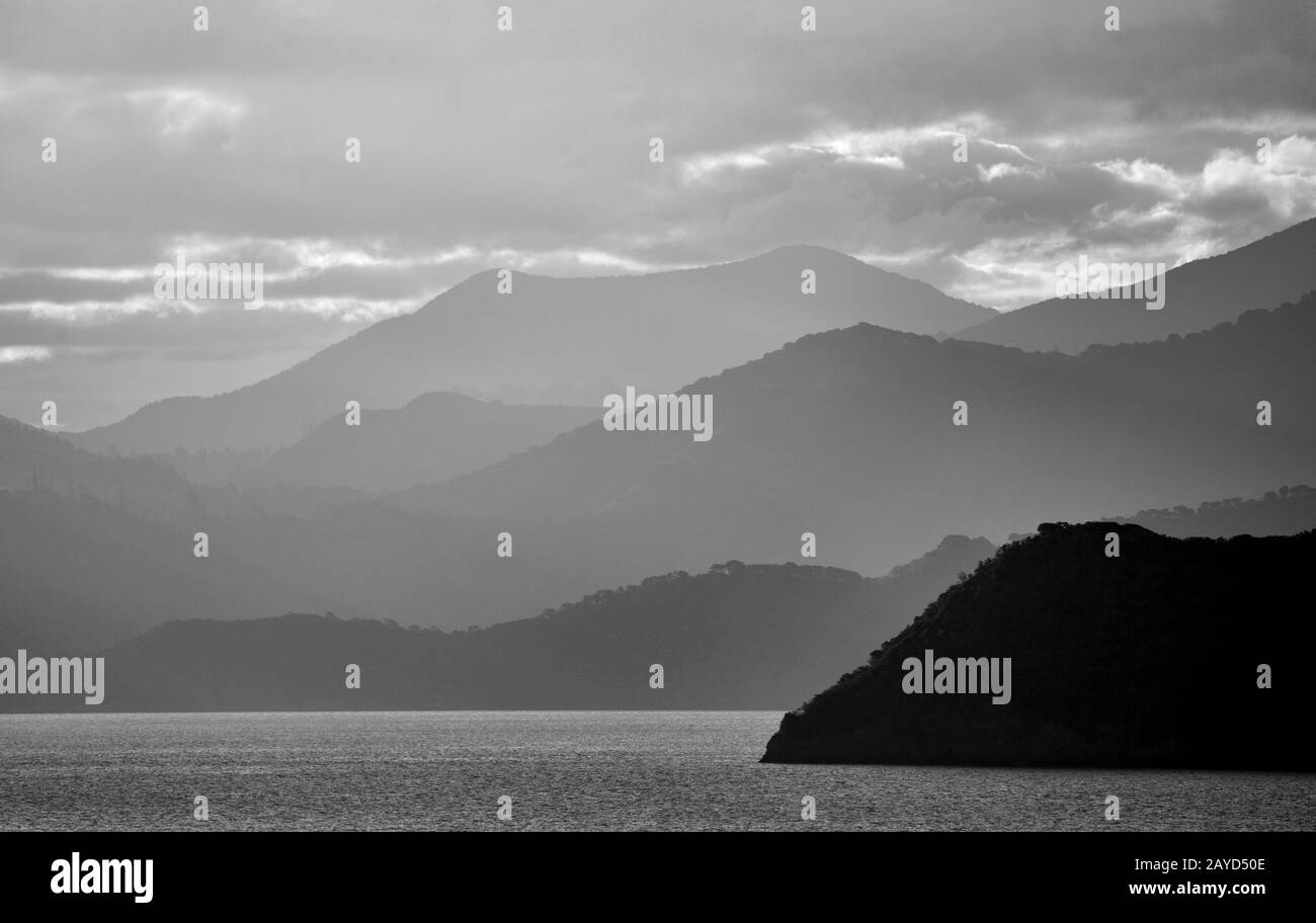 Fährblick Picton Neuseeland Stockfoto