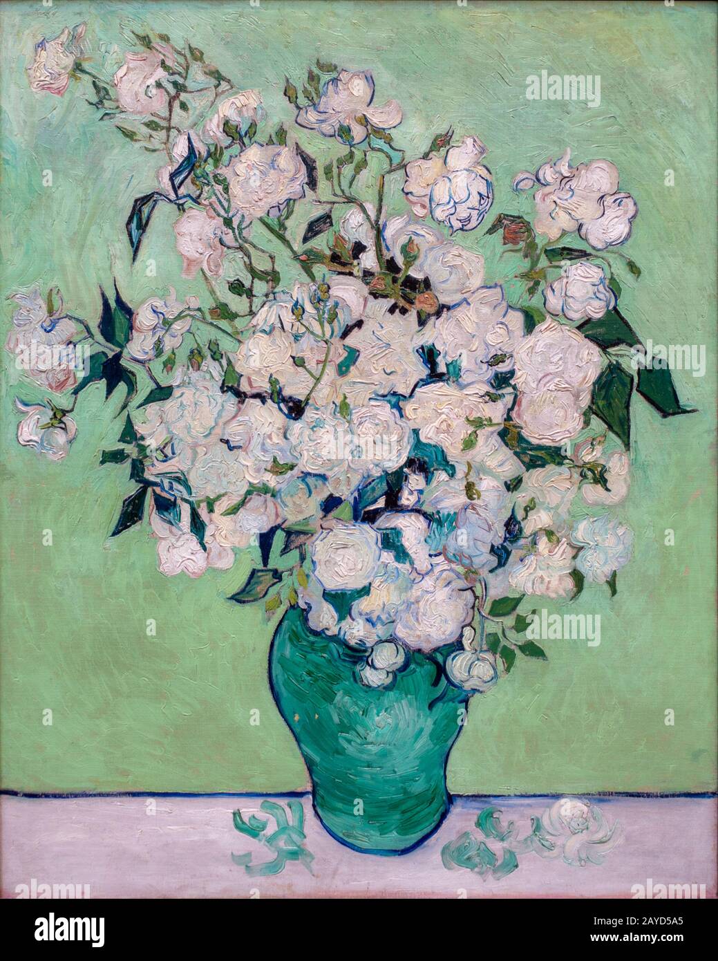 New york, New york, USA, 15.03.2018 Foto von Vase Floral Canvas Prints Wall Art von Van Gogh Classic Artwork Famous Oil Painting Stockfoto