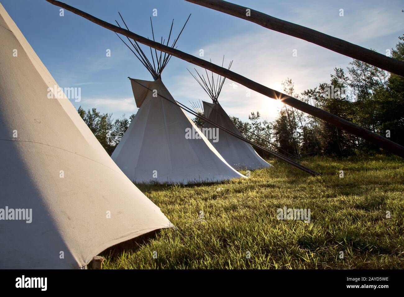 Teepee Der First Nation Stockfoto