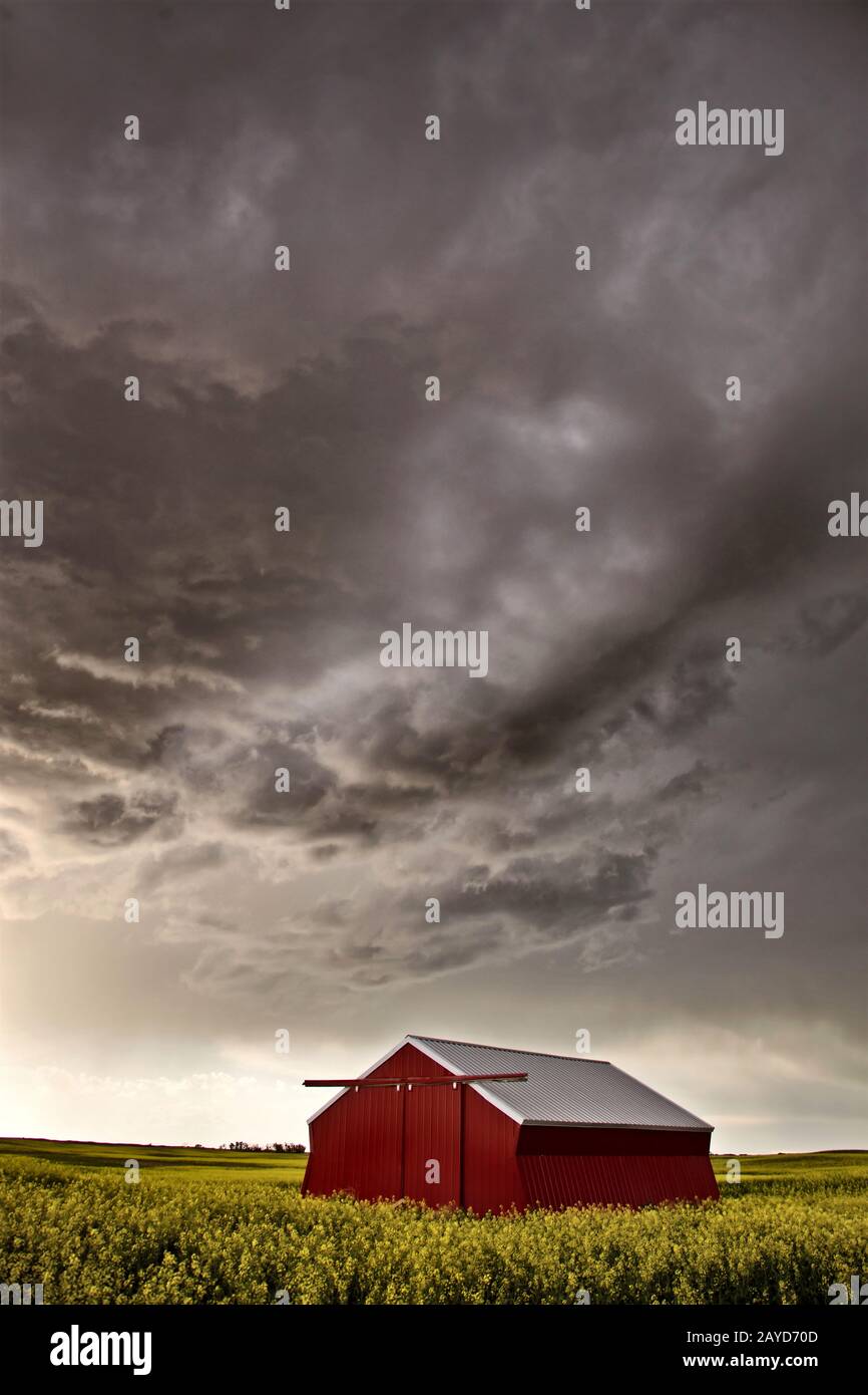 Prairie Storm clouds Stockfoto