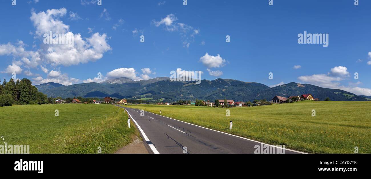 Panoramalandschaft in der Styria, Österreich Stockfoto
