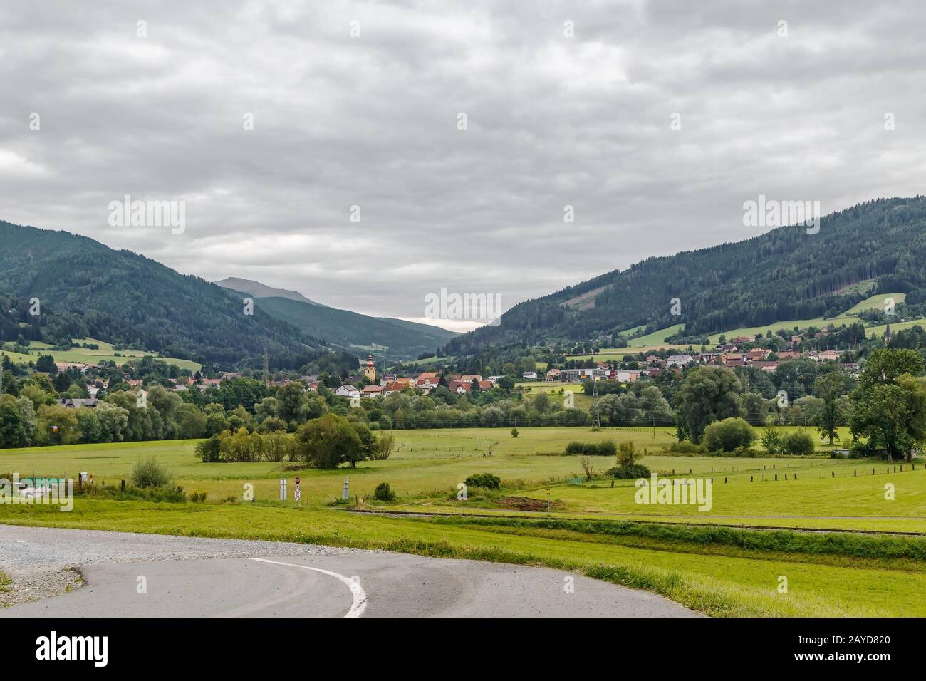 Landschaft in der Styria, Österreich Stockfoto