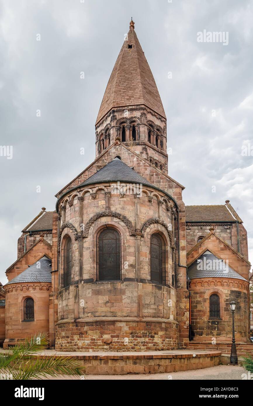 St.-Glaubens-Kirche, Selestat Stockfoto